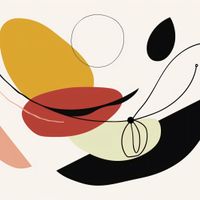 Plakat 30x30cm Geometryczna Krzywizna