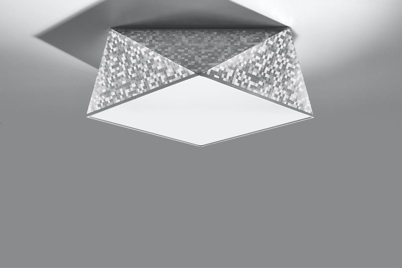 LAMPA sufitowa SL.0691 geometryczna OPRAWA natynkowa srebrna zdjęcie 4