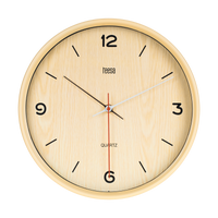 ZEGAR ŚCIENNY 30 CM JASNY BRĄZ TEESA TSA0048 PIĘKNY DO BIURA DO POKOJU