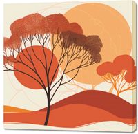 Obraz 100x100cm Ostatnie Promienie Słońca