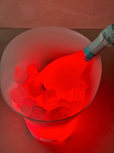 pojemnik wiaderko na lód rgb światło led cooler do lodu 5l na szampana duże na Arena.pl