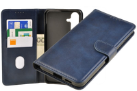 Etui portfel Wallet do Samsung Galaxy S25 Fe granatowy