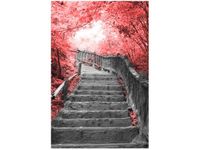 40X60CM OBRAZ STAIRS TO HEAVEN SCHODY DREWNIANE DRZEWA