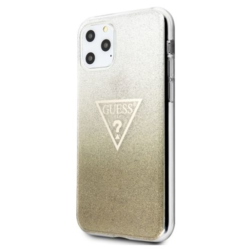 Guess Solid Glitter Triangle - Etui do iPhone 11 Pro Max (Gold)) na Arena.pl