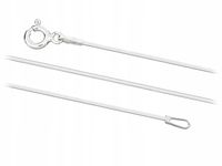 Srebrny Łańcuszek Linka Srebrna Żmijka Ośmiokątna Choker Damski 0,9 mm 35cm
