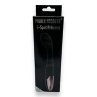 wibrator punktu g power escorts silikonowy czarny usb 18 cm