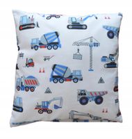 Poszewka poduszka bawełna koparka betoniarka bob