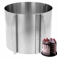 RANT OPASKA OBRĘCZ TORTU WYSOKA 20 cm REGLOWANA 16-30cm TORTOWNICA FORMA