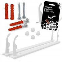 Mocowanie montażu grzejnika aluminiowego komplet