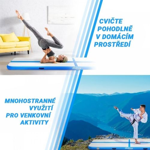 Physionics Airtrack, Dmuchana mata 8 m, niebieska na Arena.pl