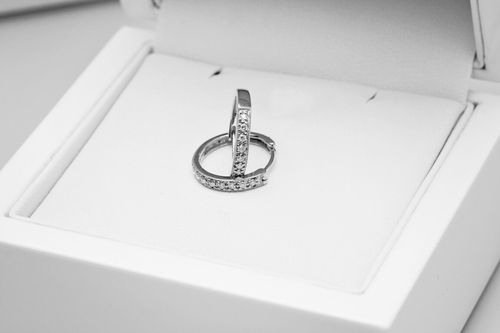 Złote kolczyki KBD1714 - Diament na Arena.pl