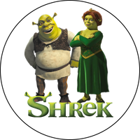 Opłatek na tort Shrek Fiona Osioł Postać Ogr