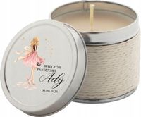 świeczka zapachowa prezent na wieczór panieński z personalizacją nadrukiem