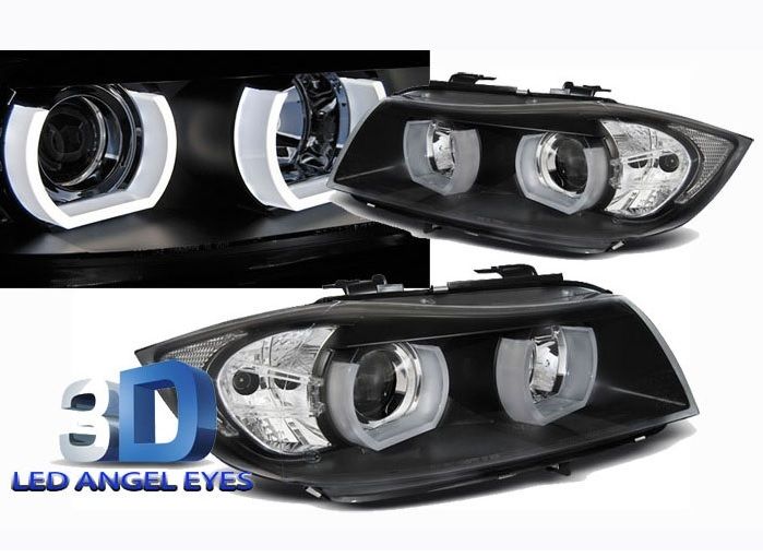 LAMPY REFLEKTORY DO BMW E90/E91 OD 2005 DO 2008 Roku LED 3D GRATIS H1, H7 zdjęcie 3