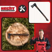 SIEKIERA ROZŁUPUJĄCA HECHT 901201 BARDZO OSTRA ERGONOMICZNY UCHWYT