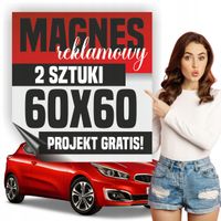 Reklama magnetyczna magnes reklamowy z nadrukiem reklamą danymi firmy logo