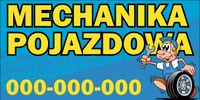 BANER REKLAMOWY 200x100 cm MECHANIKA POJAZDOWA