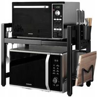 Stojak na mikrofalówkę półka rozsuwana regulacja teleskopowa organizer