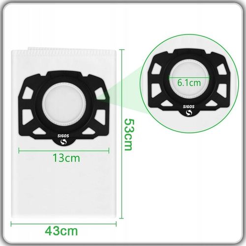 10x WOREK WORKI do ODKURZACZA KARCHER WD4 WD5 WD6 MV4 MV5 MV6 + FLITR PURE na Arena.pl