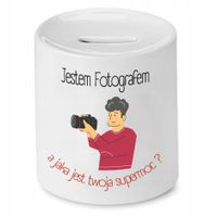 Skarbonka Dla Fotografa Jestem Fotografem Prezent Z Nadrukiem Ze Zdjęciem
