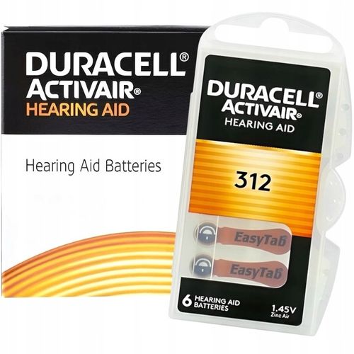 Baterie Słuchowe DURACELL 312 ActivAir PR41 do aparatów słuchowych 60szt. na Arena.pl