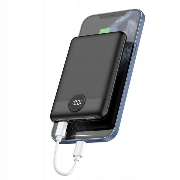 Powerbank VEGER S11 mały lekki 10000mAh 22,5W LCD QC PD20W USB USB-C +kabel zdjęcie 7