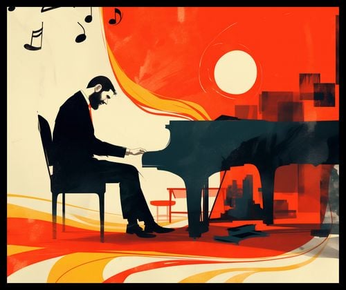 Plakat 60x50cm Pianista na Arena.pl