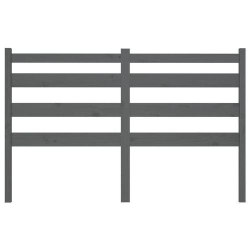 Wezgłowie łóżka, szare, 146x4x100 cm, lite drewno sosnowe na Arena.pl