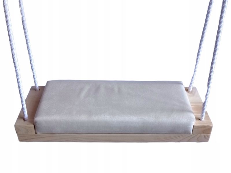 Huśtawka siedzisko na piance KREMOWA zdjęcie 1