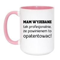 Duży Biało-Różowy 450 ml