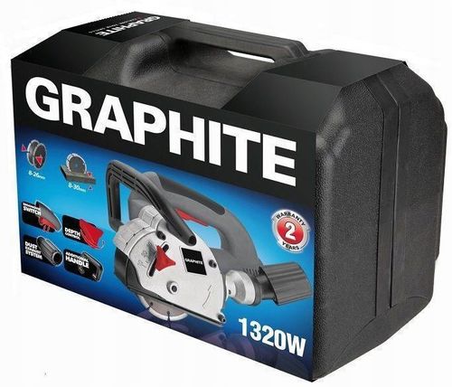 GRAPHITE Bruzdownica 1320W tarcza 125x22.2mm waliz na Arena.pl
