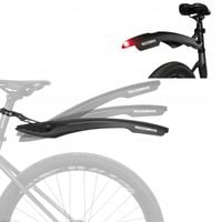 ROCKBROS DNB8001 BŁOTNIK TYLNY Z LAMPKĄ LED, CZARNY, MONTAŻ NA SZTYCE