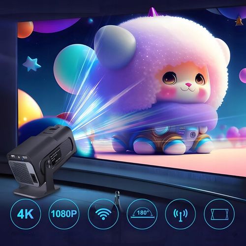 PROJEKTOR RZUTNIK LED 2025 PRO ANDROID SMART TV NETFLIX WIFI GŁOŚNIK na Arena.pl