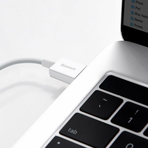 Kabel USB do Lightning Baseus Superior Series, 2.4A, 1m (biały) na Arena.pl