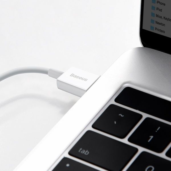 Kabel USB do Lightning Baseus Superior Series, 2.4A, 1m (biały) zdjęcie 12