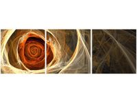 90 80CM OBRAZ T3 ELEM RÓŻA KTALNA DRUK ŚCIENNY