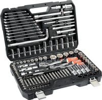 YATO ZESTAW 1/2" 1/4" 3/8" KLUCZE NASADOWE PŁASKIE BITY TORX NASADKI 128el