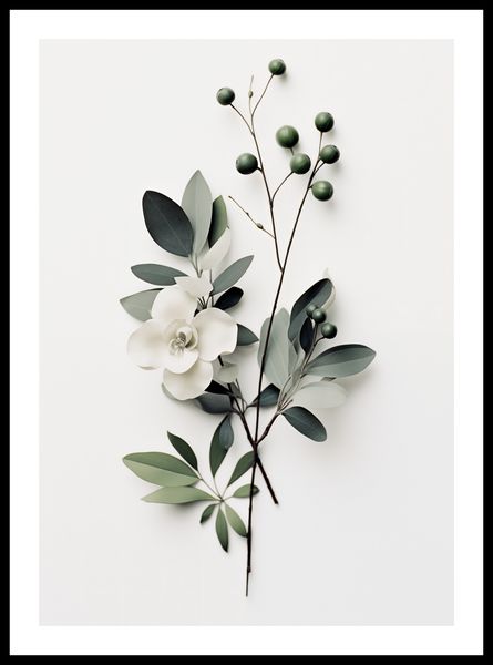 Plakat 42x59,4cm Papierowy Kwiat zdjęcie 3