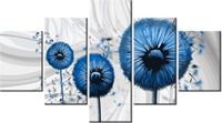 75CM 120 OBRAZ 5 ELEM NIEBIESKIE DMUCHAWCE 3 ŚCIENNY DRUK