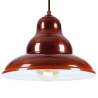 BULMA 1 Lampa wisząca - Industrialna, metalowa, bordowa 1xE27