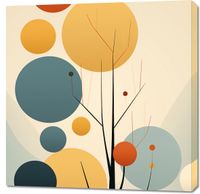 Obraz 90x90cm Harmonia Jesiennych Kolorów