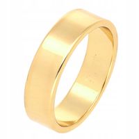Złota obrączka stal chirurgiczna roz.22