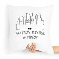 Poduszka Prezent Dla Elektryka Najlepszy Elektryk Z Nadrukiem Ze Zdjęciem