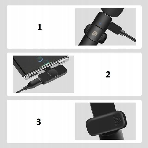 BEZPRZEWODOWY MIKROFON KRAWATOWY PULUZ IOS IPHONE na Arena.pl