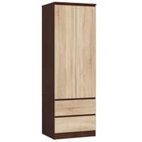 Szafa do sypialni, szuflady, DORMI XS, 60x50x180 cm, wenge | TYLETEGOTU