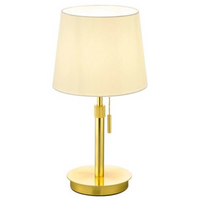 Nocna lampa stojąca Lyon 509100108 na komodę złota biała