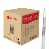 Kabel RG6 Przewód koncentryczny Spacetronik HOKA 4K 102 CU Dualshield 250m