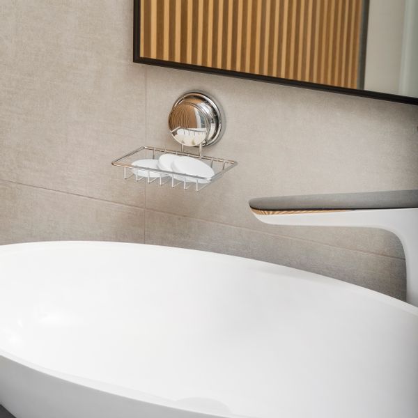 Mydelniczka łazienkowa ścienna na przyssawkę - Yoka zdjęcie 2