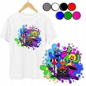 KOSZULKA DZIECIĘCA T-SHIRT Z NADRUKIEM - RAINBOW FRIENDS KOLOR - L 146-152