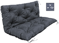 Poduszka PODUCHA 150x60x50cm na ławkę ogrodową huśtawkę WODOODPORNA grafit